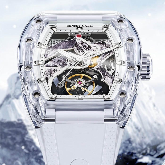Bonest Gatti BG6001-R1 White Crystal Series Automatic Watch