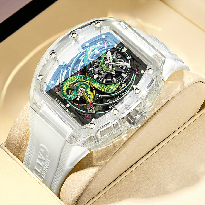 Bonest Gatti BG6004-R1 White Crystal Series Automatic Watch