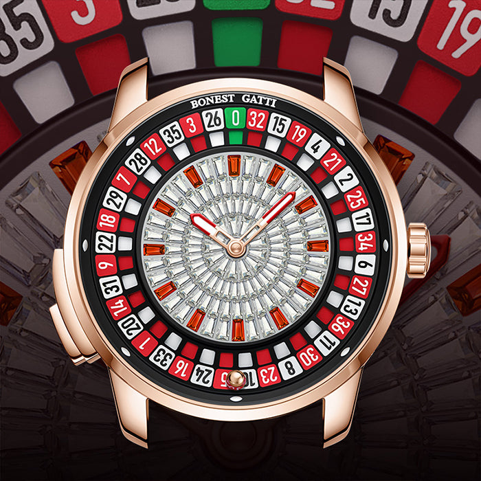 Bonest Gatti BG8004-L2 Rose Gold Casino Series Automatic Watch