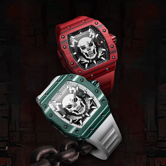 Bonest Gatti BG9908-A3 Red Carbon Fiber Series Automatic Watch