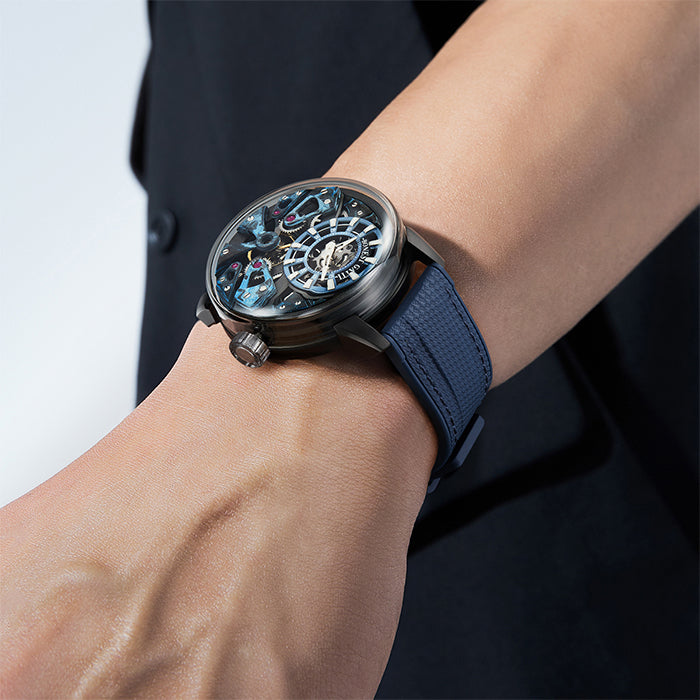 Bonest Gatti BG4002-R1 Blue Exoskeleton Series Automatic Watch