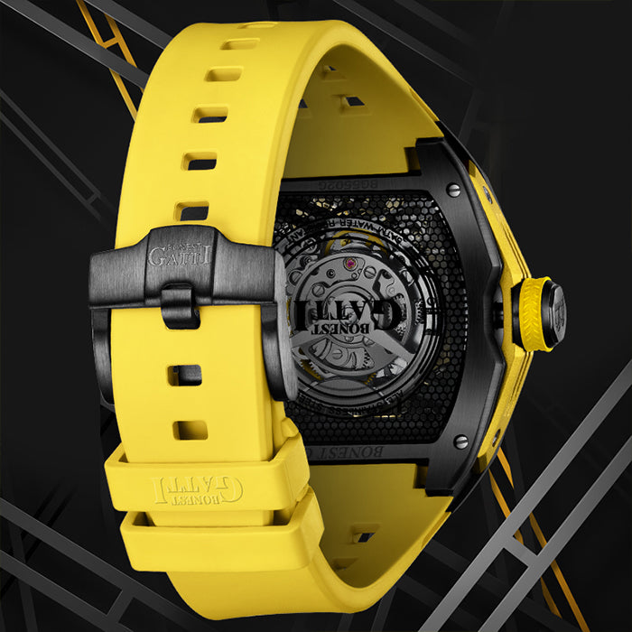 Bonest Gatti BG5502-A3 Yellow Risker Series Automatic Watch