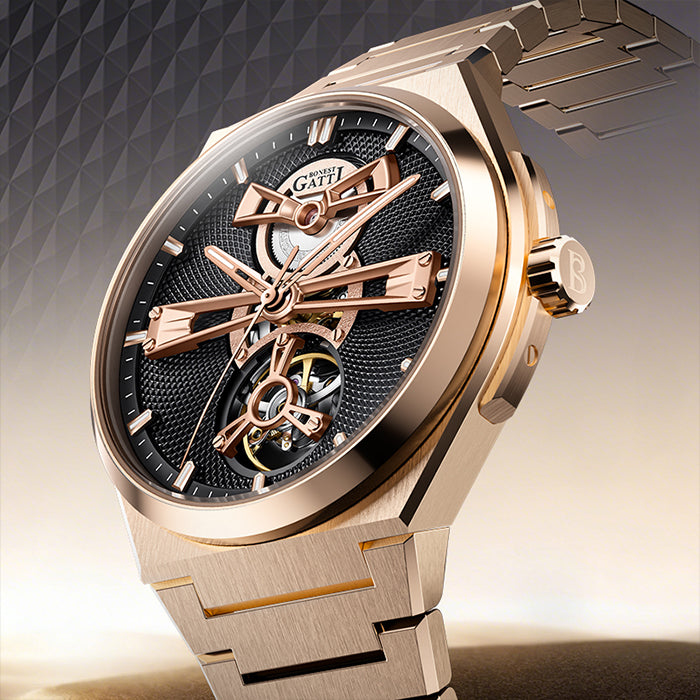 Bonest Gatti BG8014-S3 Rose Gold Classic Series Automatic Watch