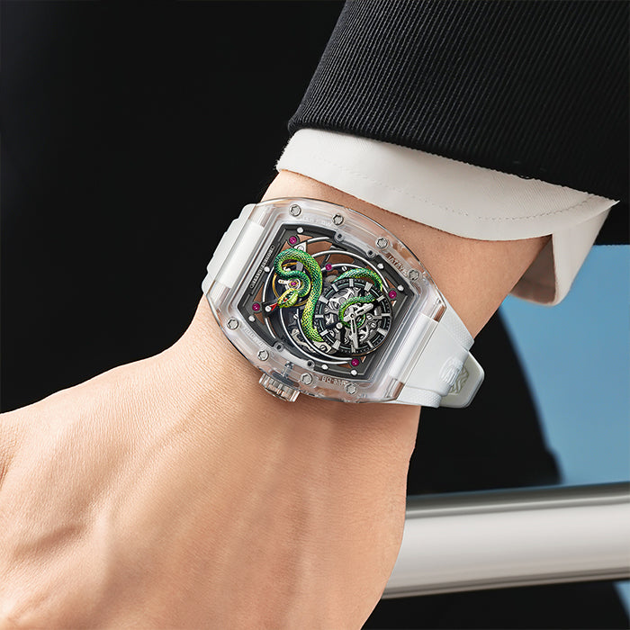 Bonest Gatti BG6004-R1 White Crystal Series Automatic Watch