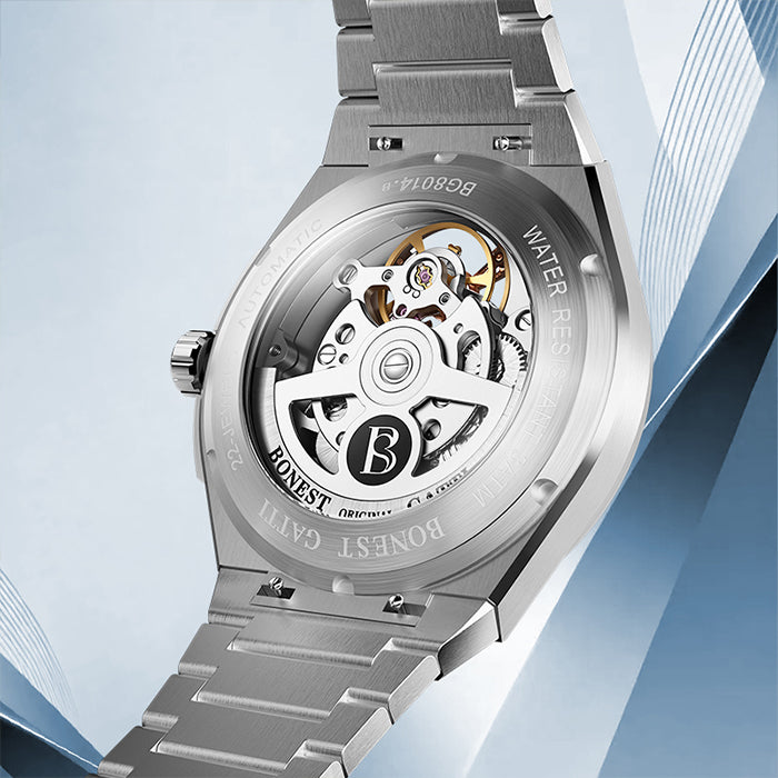 Bonest Gatti BG8014-S2 Silver Classic Series Automatic Watch