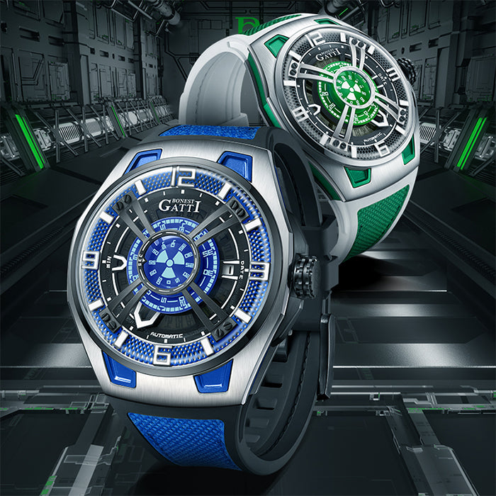 Bonest Gatti BG5803-A3 Green Cosmos Series Automatic Watch