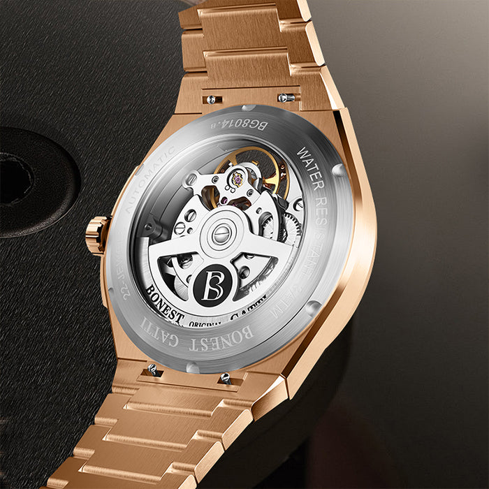 Bonest Gatti BG8014-S3 Rose Gold Classic Series Automatic Watch