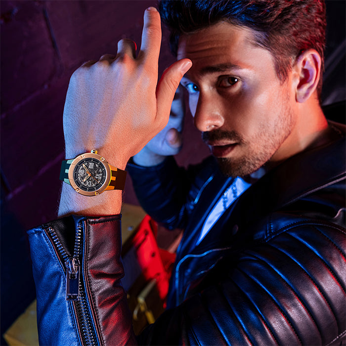 Bonest Gatti BG7701-A5 Rose Gold Cosmos Series Automatic Watch