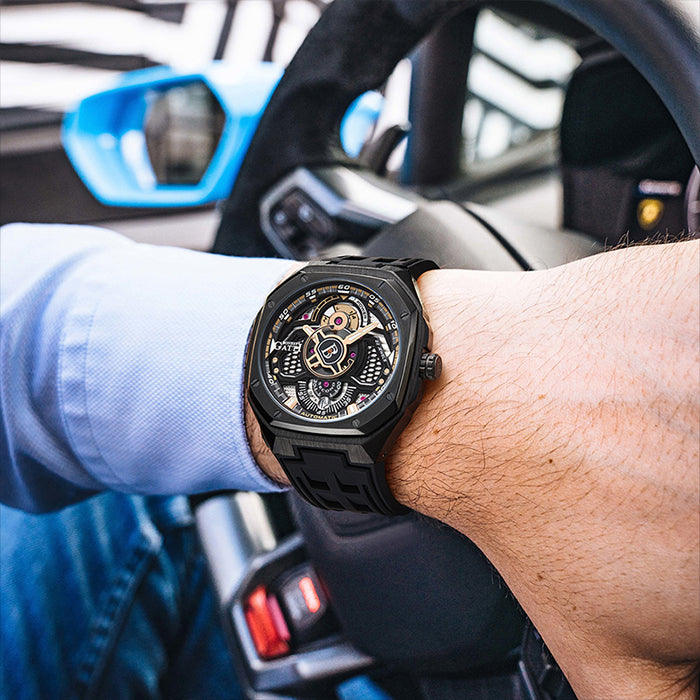 Bonest Gatti BG5801-A2 Black Cosmos Series Automatic Watch