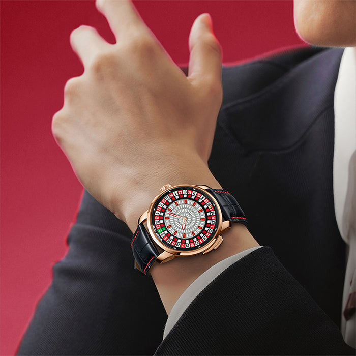 Bonest Gatti BG8004-L2 Rose Gold Casino Series Automatic Watch