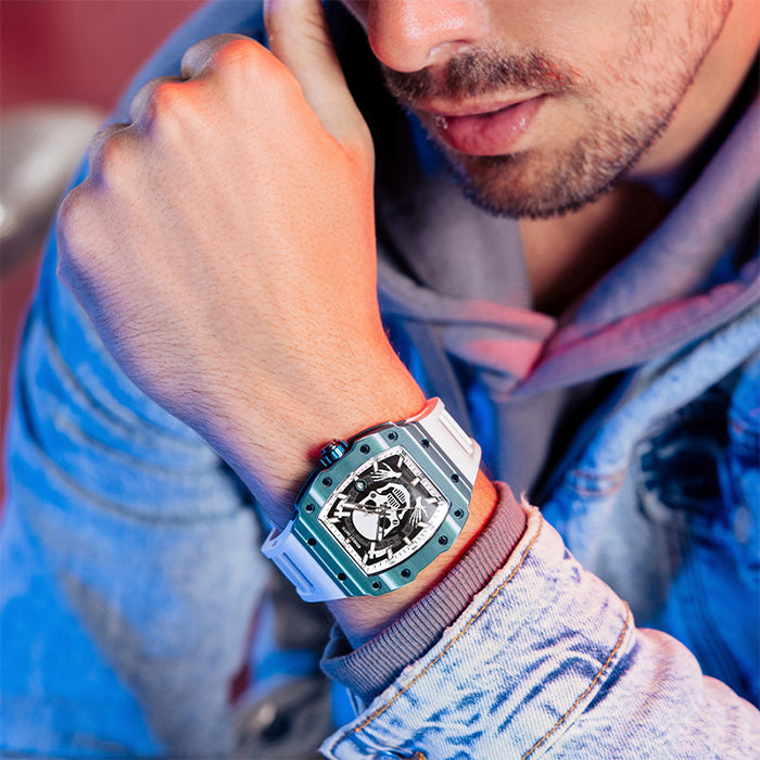 Bonest Gatti BG9908-A1 Green Carbon Fiber Series Automatic Watch