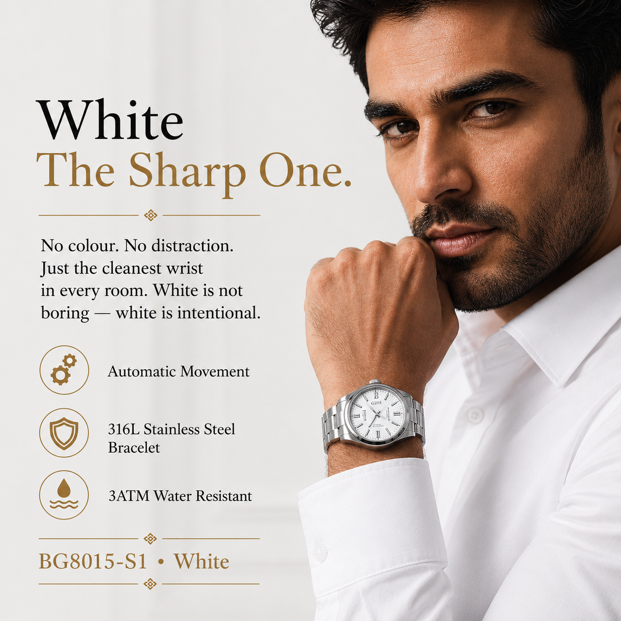 White — The Sharp One.